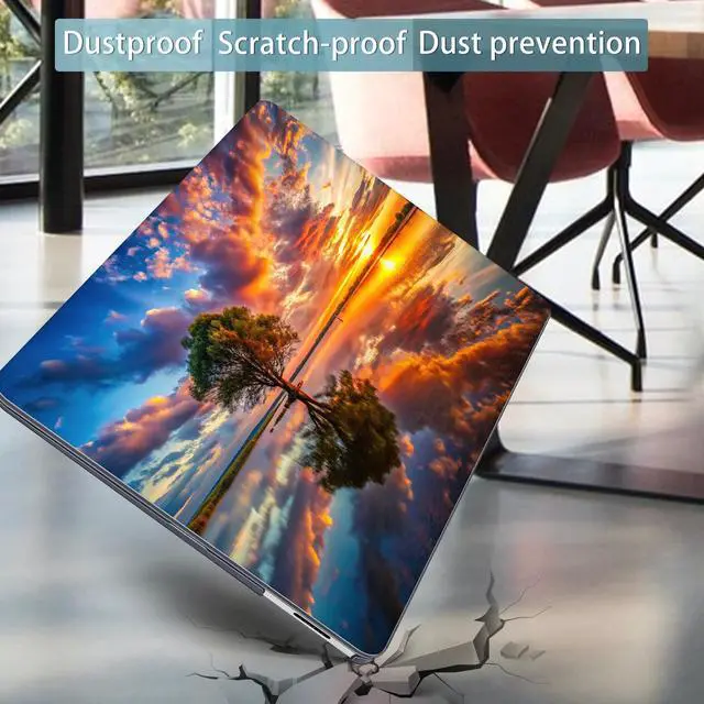 Alt view image 5 of 5 - ICEKEE Case for 13.8 inch Microsoft Surface Laptop 2024 Windows 11 AI PC Surface Laptop 7 Cover Fits Model 2036, Keyboard Cover +Screen Protector +Dust Plugs, Tree Landscape