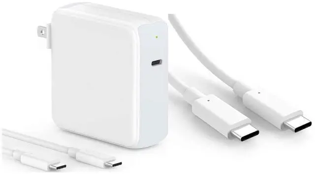 Main image of 96W USB C Charger for MacBook Pro 16, 15, 14, 13 inch 2021, 2020, 2019, 2018, New MacBook Air, iPad Pro, 6.6ft 5A USB C to C Charging Cable+10ft 100W USB C Fast Charging Cable