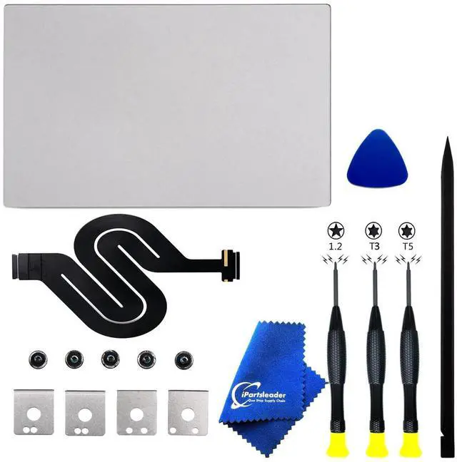 Main image of iPartsleader A1534 Trackpad Replacement for MacBook (Retina,12-inch,2015) Force Touch Touchpad with Cable EMC 2746 821-1935-A (Not fit to 2016-2017) (Silver)