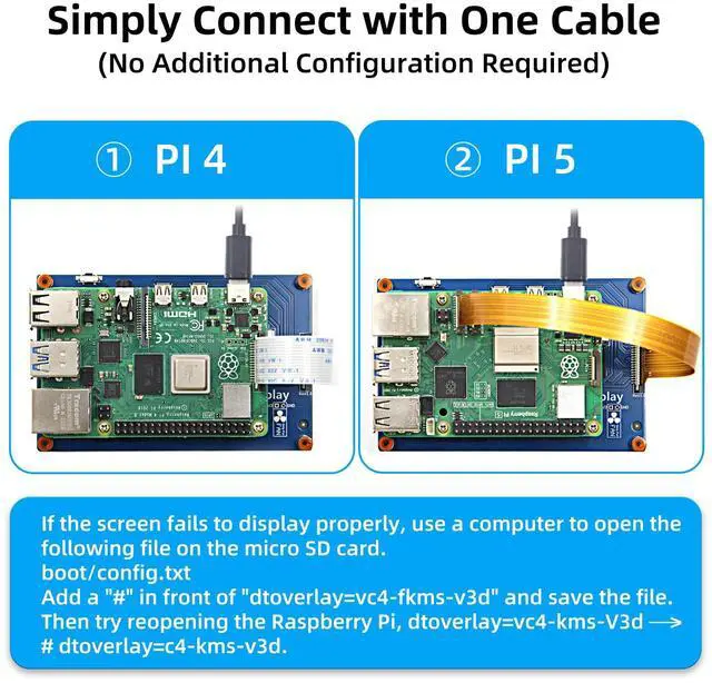 Alt view image 2 of 5 - iPistBit 4.3 Inch Raspberry Pi Screen, 800x480 Pixel Capacitive Touchscreen, MIPI DSI LCD Display for Raspberry Pi, Driver-Free