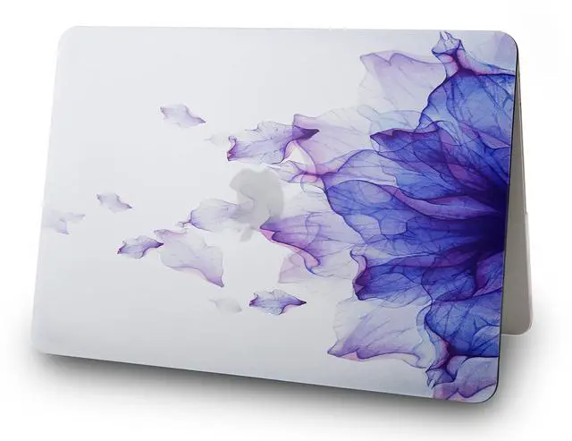 Alt view image 4 of 5 - KECC Compatible with MacBook Air 13 inch Case 2022-2018 A2337 M1 A2179 A1932 Retina Touch ID Plastic Hard Shell Keyboard Cover Sleeve Screen Protector (Purple Flower)