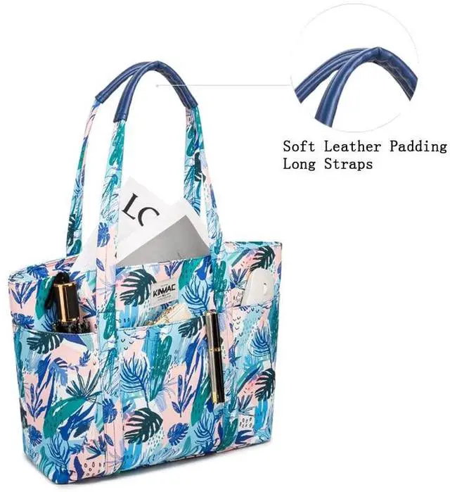 Alt view image 2 of 5 - Kinmac Women's Laptop Tote Bag Top Handle Handbag Work Bag for Laptop Computer Up to 15 inch (Sea Grass)