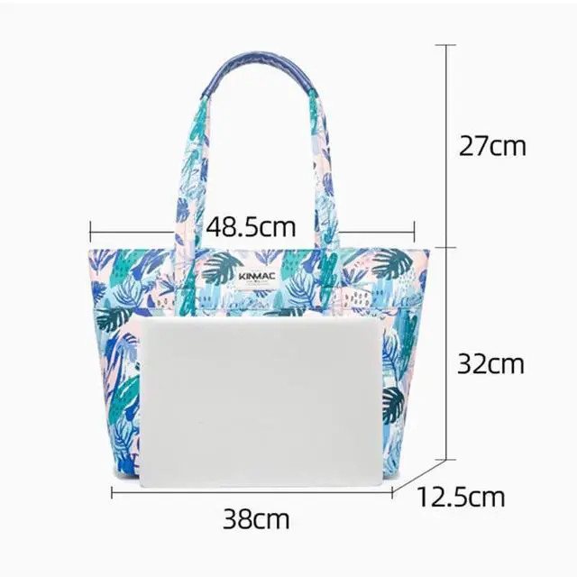 Alt view image 4 of 5 - Kinmac Women's Laptop Tote Bag Top Handle Handbag Work Bag for Laptop Computer Up to 15 inch (Sea Grass)