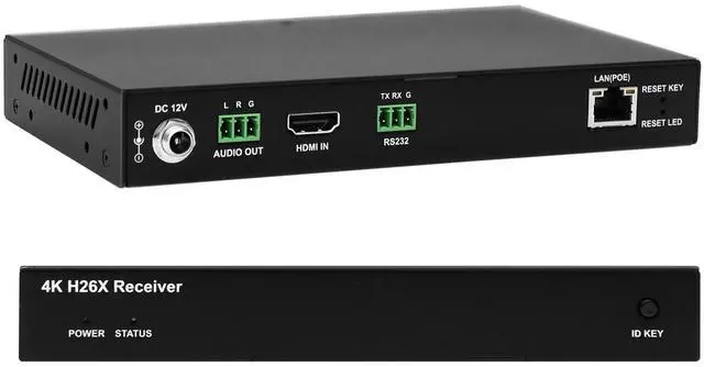 Main image of 4K HDMI Over IP Matrix Extender Receiver for One to Many & Many to Many Video Matrix Setup, Up to 120m Over Network Switch, APP Control, Video Wall, Seamless Switching, PoE, RS232, Audio, Decoder