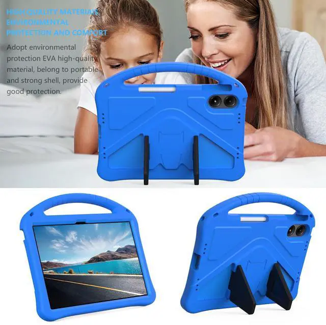 Alt view image 3 of 5 - Kwamaz for Onn 12.1 inch Tablet Pro Case 2024 (Model: 100146663), EVA Shockproof Cover for Walmart Onn Surf 12.1'' Tablet Case, with Strap Handle, Blue