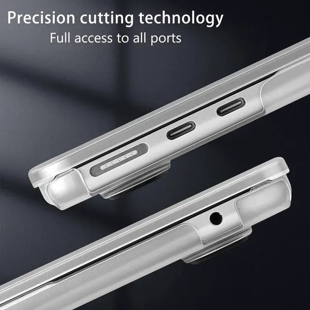 Alt view image 3 of 5 - May Chen for MacBook Air M4 M3 M2 13.6 inch Case 2025 2024 2023 2022 Release, Models: A3240 A3113 A2681, Flexible Plastic Case for M4 13.6" Laptop, Hard Shell with Keyboard Cover, Painted Flowers