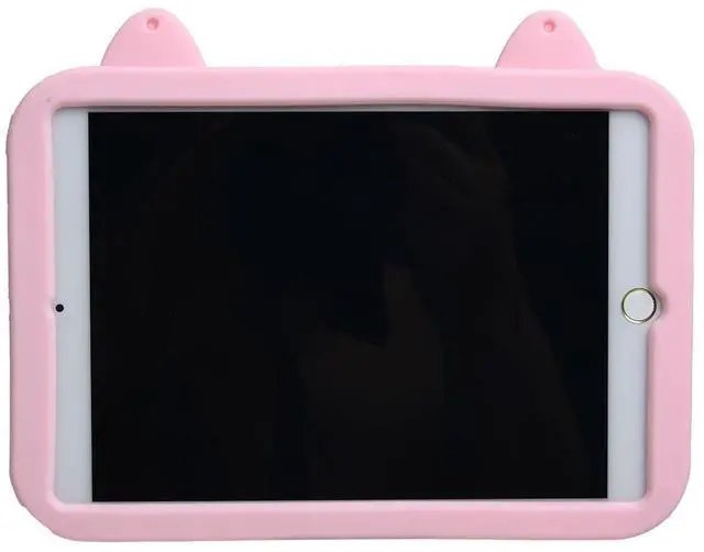 Alt view image 3 of 5 - Cartoon Case for iPad Air 6th 11" M2 Case 2024/ Air 5th/4th 10.9" 2022/2020,MONEHOYSY Cute Soft Silicone Kickstand [Drop Proof,Shock Proof] Back Stand Cover Case for Kids Children Girls (Kitty-1)