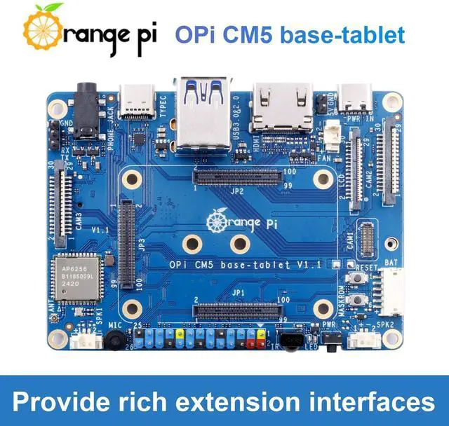 Alt view image 2 of 5 - Orange Pi CM5 Tablet Baseboard with M.2 M-Key Slot, Supports WiFi 5.0 and Bluetooth 5.0, Compatible with Orange Pi CM5 Core Board