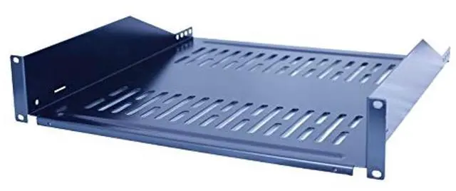 Alt view image 2 of 5 - RAISING ELECTRONICS 19inch 2U Relay Rack Mount Cantilever Network Shelf 12inch Deep 40LBs Capacity