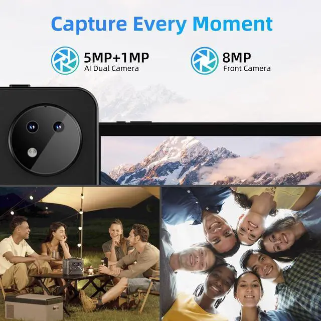 Alt view image 5 of 5 - Rebecco Android 14 Tablet, 10-inch with Bluetooth 5.4, 12GB RAM + 128GB ROM (Expandable up to 1TB), Octa-Core Android, 1280x800 IPS HD Touchscreen, WiFi 6, Dual Camera, 6000mAh, Widevine L1