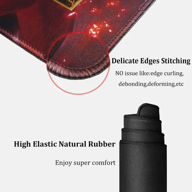 Alt view image 4 of 5 - Sabermaster Card Rubber Mat Duel Mat Gaming Competition Pad Binder Deck 23.6x13.7in (The World Legacy)