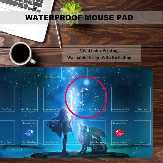 Alt view image 5 of 5 - Sabermaster Card Rubber Mat Duel Mat Gaming Competition Pad Binder Deck 23.6x13.7in (The World Legacy)