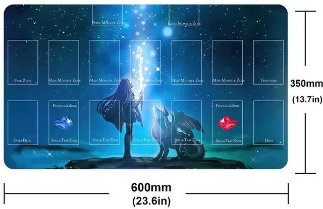 Alt view image 2 of 5 - Sabermaster Card Rubber Mat Duel Mat Gaming Competition Pad Binder Deck 23.6x13.7in (The World Legacy)