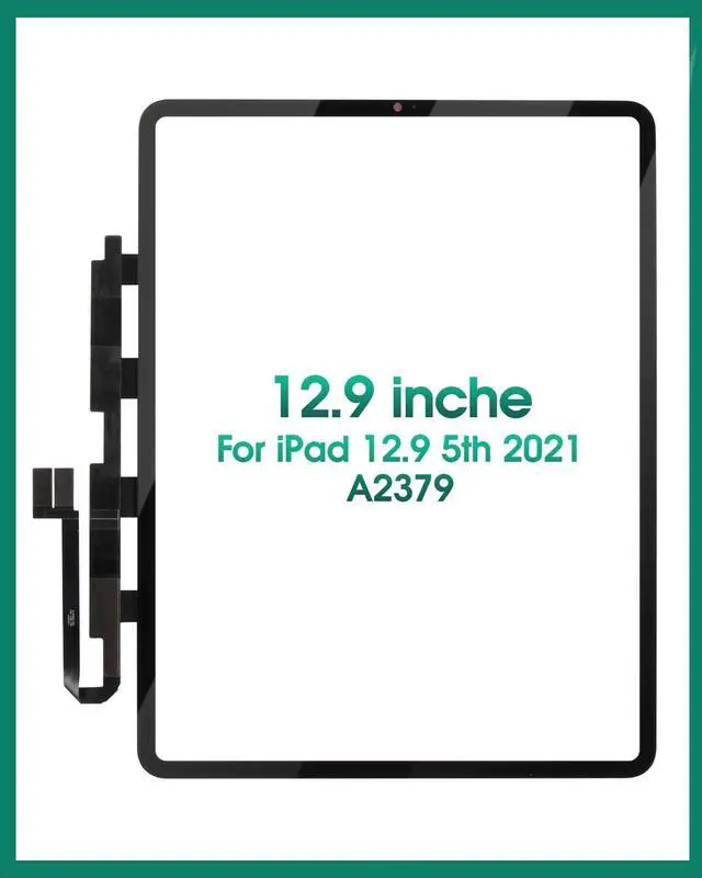 Alt view image 3 of 5 - for iPad Pro 12.9 5rd 2021 Screen Replacement for iPad Pro 12.9 6th LCD Screen 2022 A2436 A2437 A2764 Display Digitizer Repair Kit Black (Without LCD)