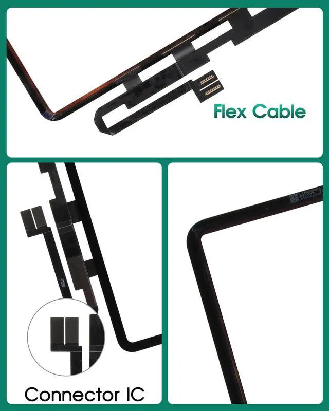 Alt view image 5 of 5 - for iPad Pro 12.9 5rd 2021 Screen Replacement for iPad Pro 12.9 6th LCD Screen 2022 A2436 A2437 A2764 Display Digitizer Repair Kit Black (Without LCD)