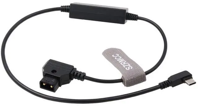 Main image of SZRMCC Mobile Phone Pad Tablet Mac-Book Device USB C Type-C to D-tap PD Quick Charging Power Cable for V Mount Gold-Mount Battery PowerTap (Right Angle USB C)