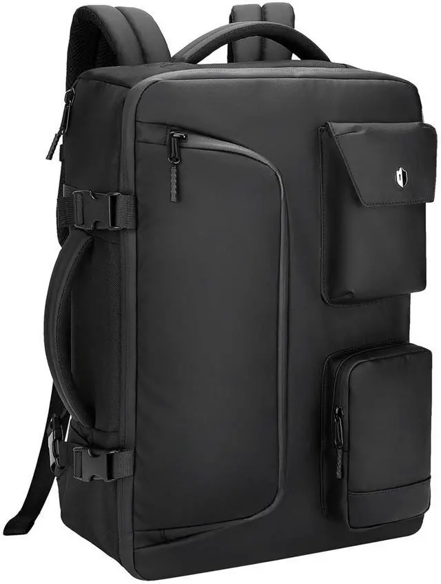 Main image of SWICKY Lightweight Travel Backpack for Laptops, Durable Carry-On Bag for Daily Use (Black)