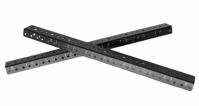 Alt view image 2 of 5 - TECHTOO 9U Vertical Rack Rail Pair DIY Kit with Hardware for Network Equipment/Server/UPS Mounting Rail Kit (9U)