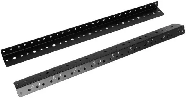 Alt view image 3 of 5 - TECHTOO 9U Vertical Rack Rail Pair DIY Kit with Hardware for Network Equipment/Server/UPS Mounting Rail Kit (9U)