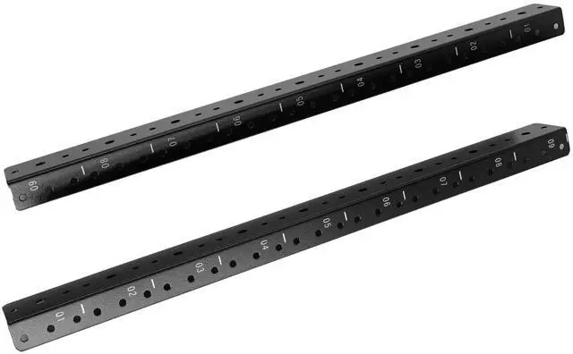 Alt view image 4 of 5 - TECHTOO 9U Vertical Rack Rail Pair DIY Kit with Hardware for Network Equipment/Server/UPS Mounting Rail Kit (9U)