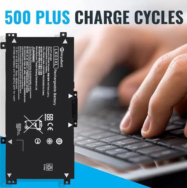 Alt view image 4 of 5 - NinjaBatt LK03XL l09281-855 916814-855 Battery for hp Envy x360 Convertible 15m-bp1xx 15m-cn0xxx 15-cn0xxx 15m-cp0xxx 17m-ae0xx 17-bw 17m-ae111dx 15m-cn0012dx 15m-cn0011dx (11.55/55.8Wh)