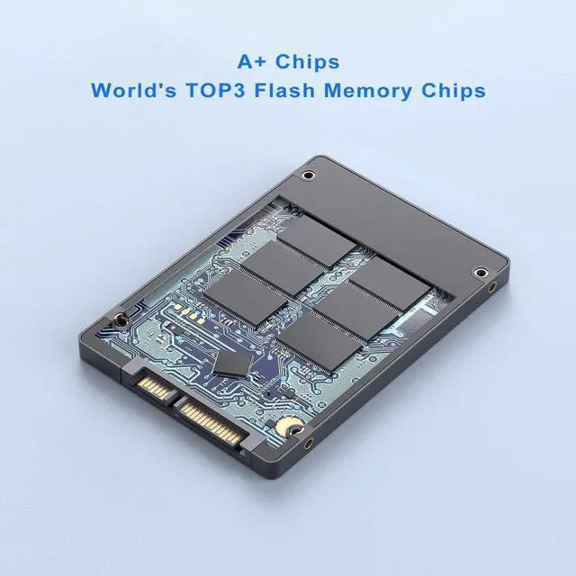 Alt view image 3 of 5 - Vansuny 2TB SATA III SSD Internal Solid State Hard Drive 2.5" Internal Drive Advanced 3D NAND Flash Up to 500MB/s SSD Hard Drive for PC Laptop Desktop