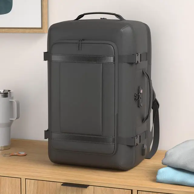 Alt view image 2 of 5 - VGOAL Carry on Backpack, 40L Expandable Travel Weekender Overnight Luggage Bag Extra Large Backpack Fit up to 17.3" Laptop