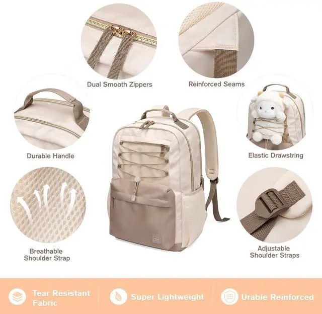 Alt view image 2 of 5 - VININE Laptop Backpack for Women College Backpacks Laptop Bookbag carry on Laptop Bag for Adult Women with Computer Bags Laptop Compartment
