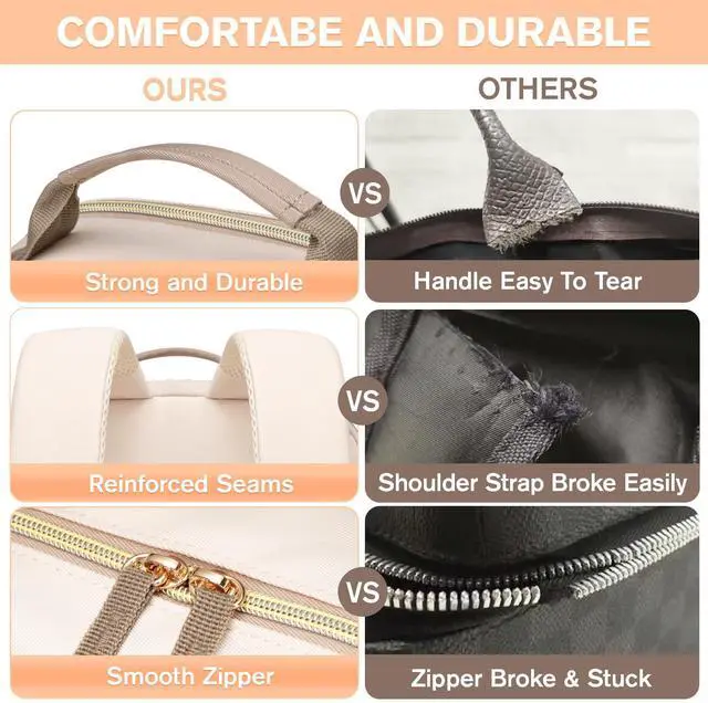 Alt view image 5 of 5 - VININE Laptop Backpack for Women College Backpacks Laptop Bookbag carry on Laptop Bag for Adult Women with Computer Bags Laptop Compartment