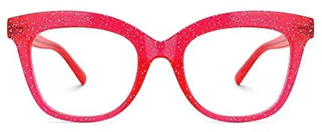 Alt view image 2 of 5 - Voogueme Cat Eye Glitter Bright/Pink Blue Light Blocking Glasses for Women Berniece OT157359-04
