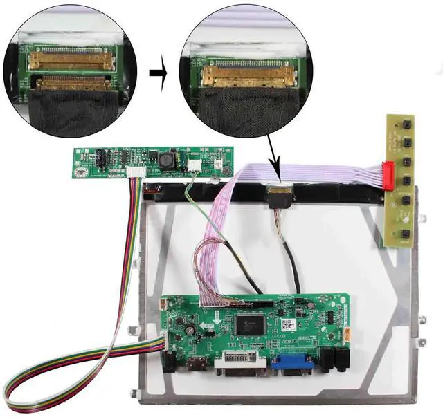 Alt view image 5 of 5 - VSDISPLAY VGA LCD Controller Board for 9.7" LTN097XL01 LP097X02