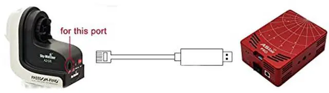 Alt view image 4 of 5 - Washinglee RJ12 Control Cable for Skywatcher AZ-GTI and AZ-GTE, for Computerized Alt-Az Tracking Mount (6 FT / 1.8M)