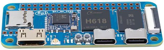 Alt view image 4 of 5 - Banana Pi BPI M4 Zero Allwinner H618 Linux Single Board Computer, Wireless Dual-Band Development Board, LPDDR4 4GB RAM 32GB eMMC, ARM Mali G31 GPU for IoT Programming, Support Debian Ubuntu (Bundle3)