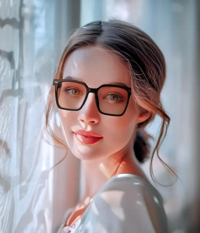 Alt view image 4 of 5 - ZanyLen Magnetic Clip On Sunglasses for Men/Women Polarized UV Protection Night Driving Sunglasses Square Blue Light Glasses