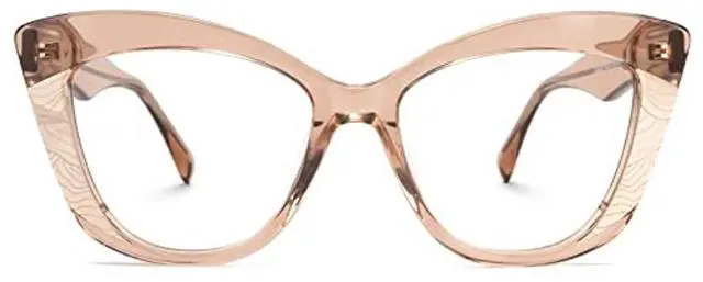 Main image of Zeelool Vintage Cat Eye Blue Light Blocking Glasses for Women Amy JGA300178-03 Champagne