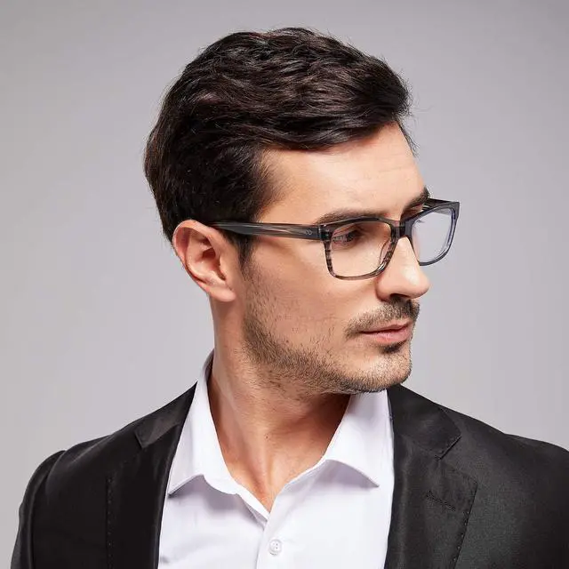Alt view image 4 of 5 - Zero D Chic Square Blue Light Blocking Glasses Computer Eyeglasses Anti Eyestrain Eyewear Frame Men Women