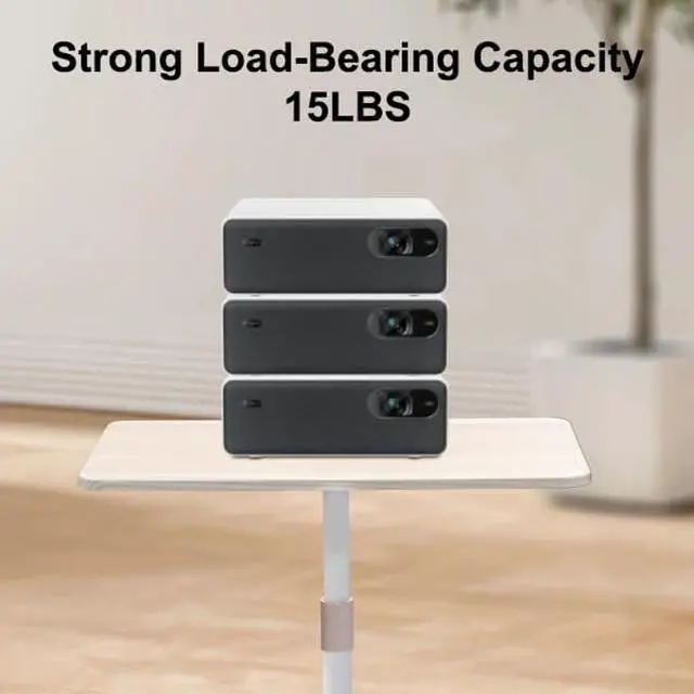 Alt view image 3 of 5 - Zjyufy Laptop Stand Desk Portable Laptop Floor Stand Adjustable Height 18.5-47" Projector Floor Stand Bedside Sofa End Table for Home Office Meeting Room