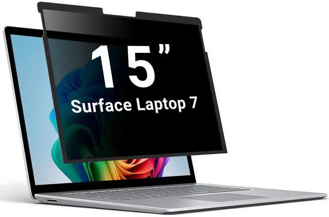 Main image of ZOEAGG Privacy Screen for Surface Laptop 15 inch, Removable Surface Laptop 7 Privacy Screen, Reusable/Easy Installation/Anti-Spy/Anti-Glare/Anti Blue Light for Microsoft Surface Computer