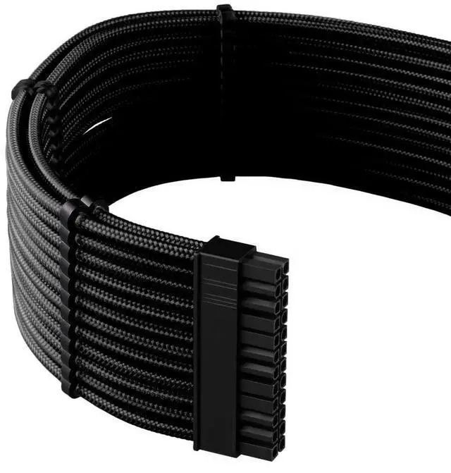 Alt view image 3 of 4 - CableMod Pro ModFlex Sleeved 12V-2x6 12VHPWR StealthSense Cable Extension Kit (Black, 16-pin to Triple 8-pin)