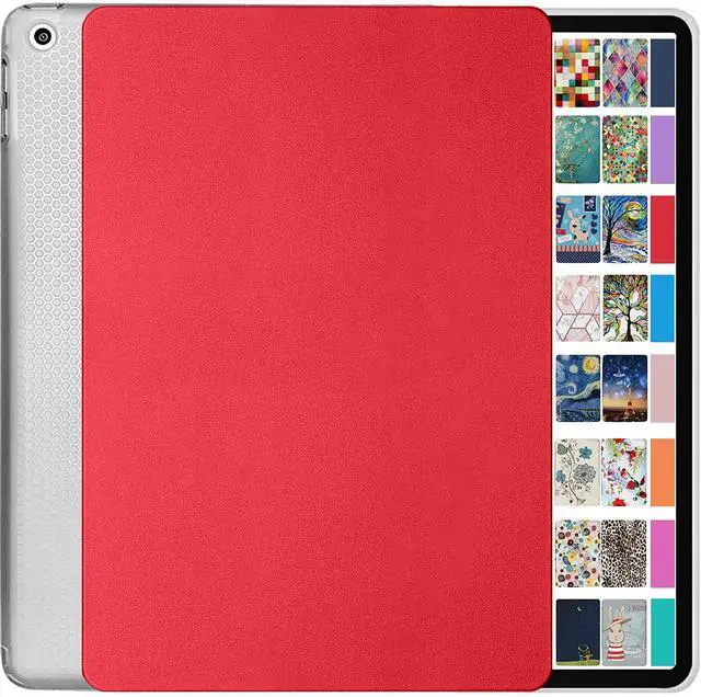 Main image of DuraSafe Cases for iPad Air 3rd Gen 10.5 Inch 2017/2019 [ PRO 10.5 Air 3 ] A1701 A1709 A1852 A2152 A2123 A2153 A2154 UltraSlim Lightweight Shock Absorbant Flexible TPU Protective Clear Case - Red