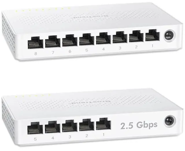Main image of BrosTrend 8 Port 2.5G Network Switch, Unmanaged Ethernet Switch Multi-Gigabit + 5 Port 2.5GB Switch, Unmanaged Ethernet Switch for Game Console, PC, NAS, etc