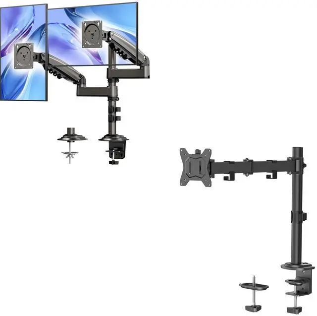 Main image of HUANUO Dual Monitor Stand&Single Monitor Mount