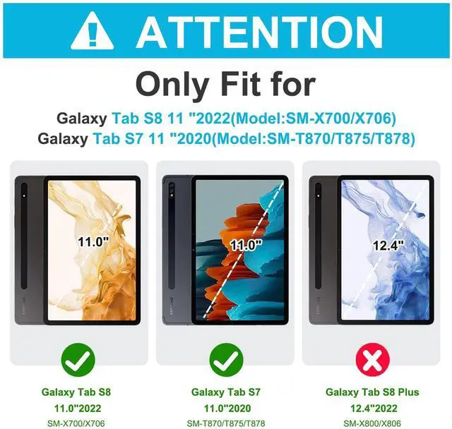 Alt view image 2 of 5 - BRAECN Case for Galaxy Tab S9/S8/S7 11 Inch SM-X710/X700/T870, Rugged Silicone Cover with Stable Kickstand, S Pen Holder, 360°Rotating Handel Grip, Shoulder Strap for Galaxy Tab S9 2023, Colorful Pink