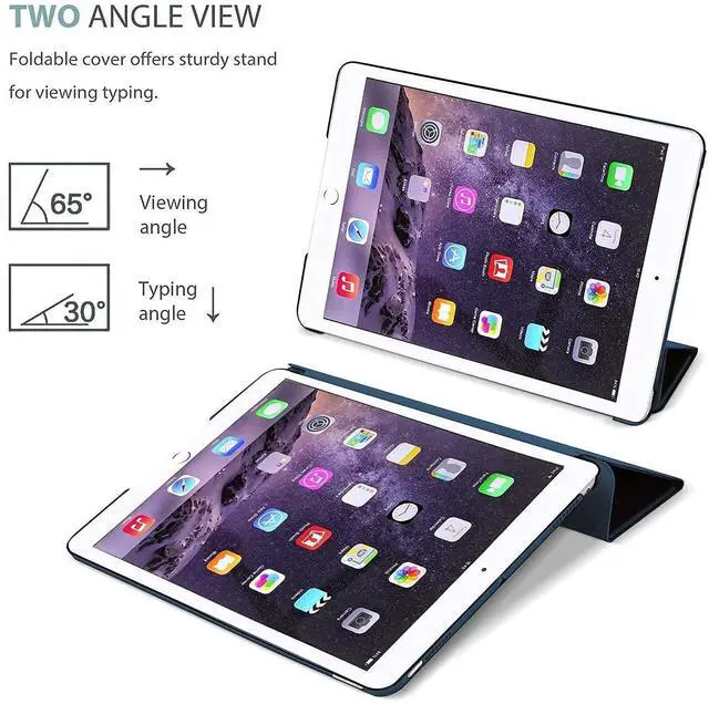 Alt view image 4 of 5 - ProCase Smart Case for iPad Air 2 (2014 Release) Bundle with iPad 9.7 2018 iPad 6th Gen / 2017 iPad 5th Gen/iPad Pro 9.7/ iPad Air 1/2 Heavy Duty Case