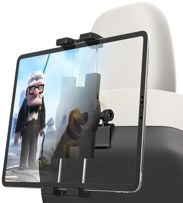 Main image of YOOZ Tesla Tablet Mount Back Seat, Tesla Model Y Model 3 Headrest Tablet Holder for Kids [Metal Ball Head & 360° Rotation] for iPad Pro 12.9 Air Mini, Galaxy Tab, Fire, Switch, iPhone, 4-13"