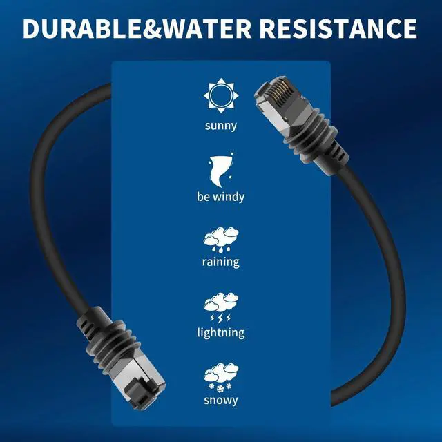 Alt view image 4 of 5 - Starlink Gen 3 Cable 150FT/46M, Replacement Extension Ethernet Cable for Starlink V3, 24AWG Wire, Waterproof, Durable & Compatible with Starlink Generation 3