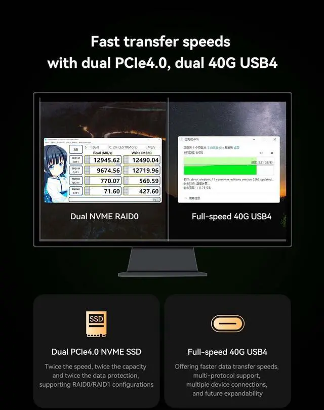 Alt view image 3 of 5 - MINISFORUM Venus UM790 Pro Mini PC AMD Ryzen 9 7940HS Barebone with AMD Radeon 780M, 4X USB3.2, 2X USB4, 2xHDMI 2.1, 2X PCIe4.0, Wi-Fi 6E/BT5.3, RJ45 2.5 G(NO RAM/SSD/OS)
