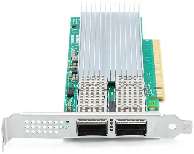 Alt view image 2 of 3 - 100GbE Converged Network Card with Intel E810-CAM2 Controller, Dual QSFP28 Ports, PCIe 4.0 x16, Compare to Intel E810-CQDA2