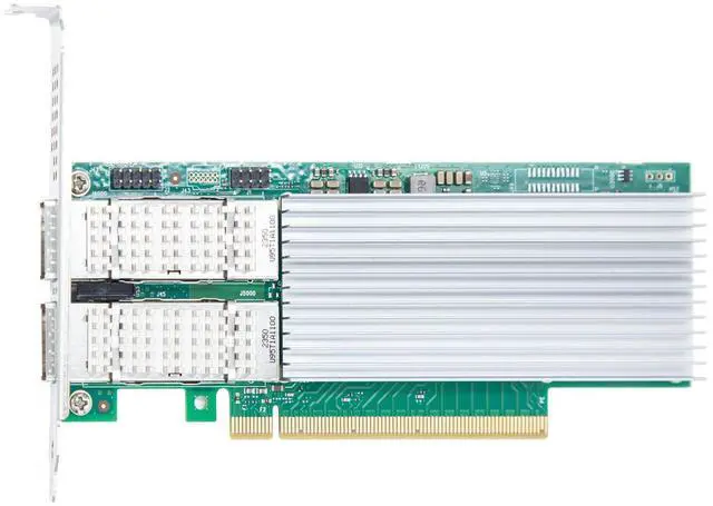 Alt view image 3 of 3 - 100GbE Converged Network Card with Intel E810-CAM2 Controller, Dual QSFP28 Ports, PCIe 4.0 x16, Compare to Intel E810-CQDA2