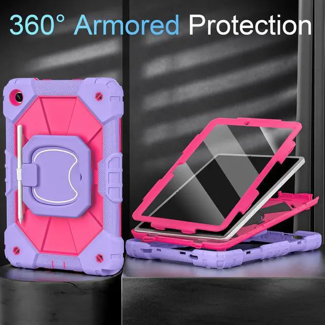 Alt view image 2 of 5 - Auizotl Case for Samsung Galaxy Tab A9+/ A9 Plus Case 11" 2023 (SM-X210/X216/X218) with Screen Protector/360° Rotating Stand,Military Grade Shockproof Cover for Galaxy Tab A9 Plus Cases